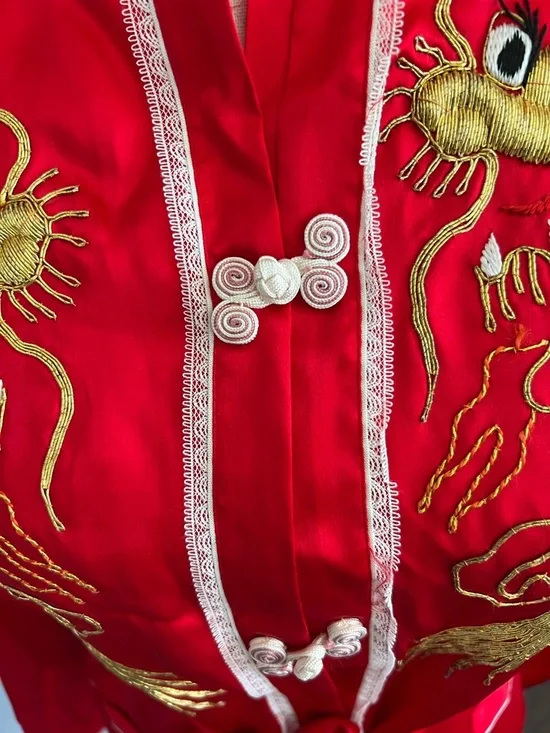 Vintage Embroidered Pajama Set - Picture 4 of 14